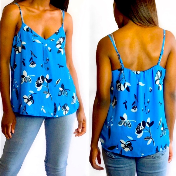 Finn & Grace Camisole Blouse blue- multicolor - Picture 1 of 9